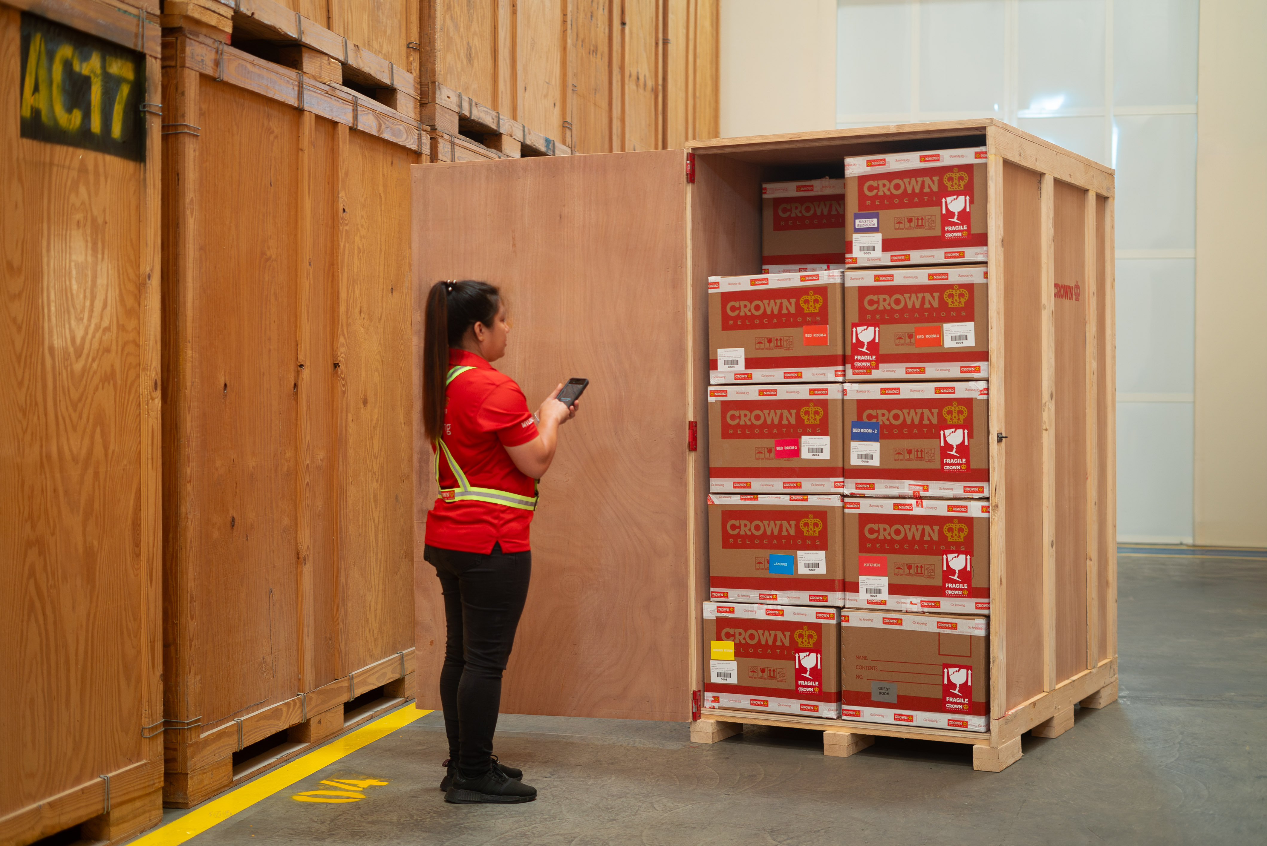 Mini POD storage solution Crown Relocations UAE 