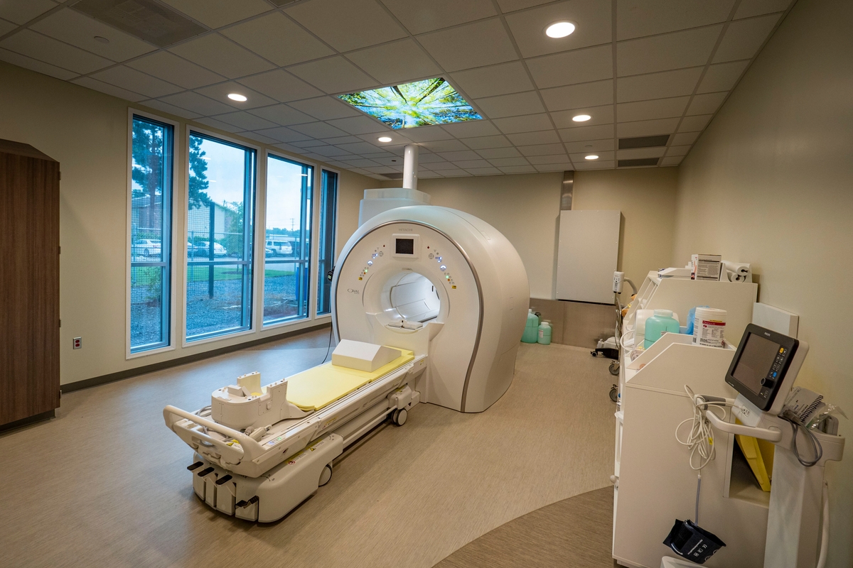 MRI machine in room