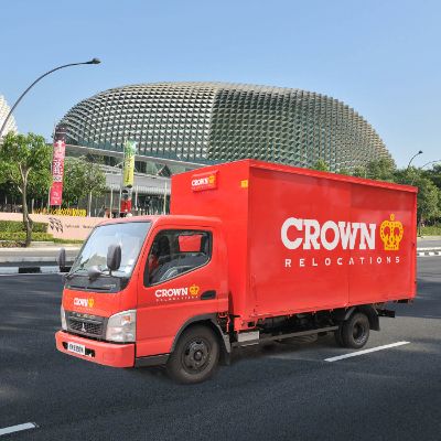 Crown moving truck in Singapore